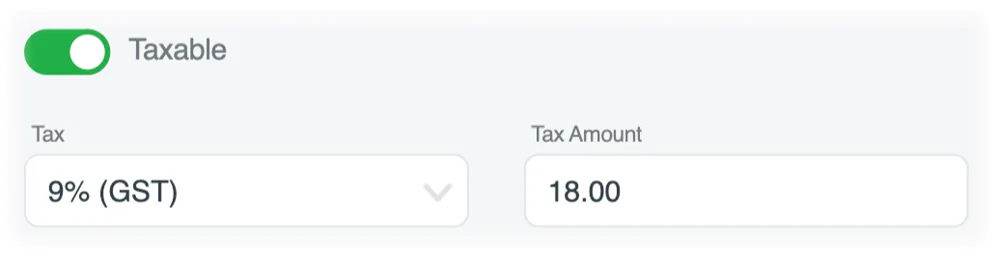 GST 9% வரி விதிக்கப்படும் செலவு மற்றும் அதன் வரி தொகை